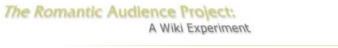 The Romantic Audience Project: A Wiki Experiment