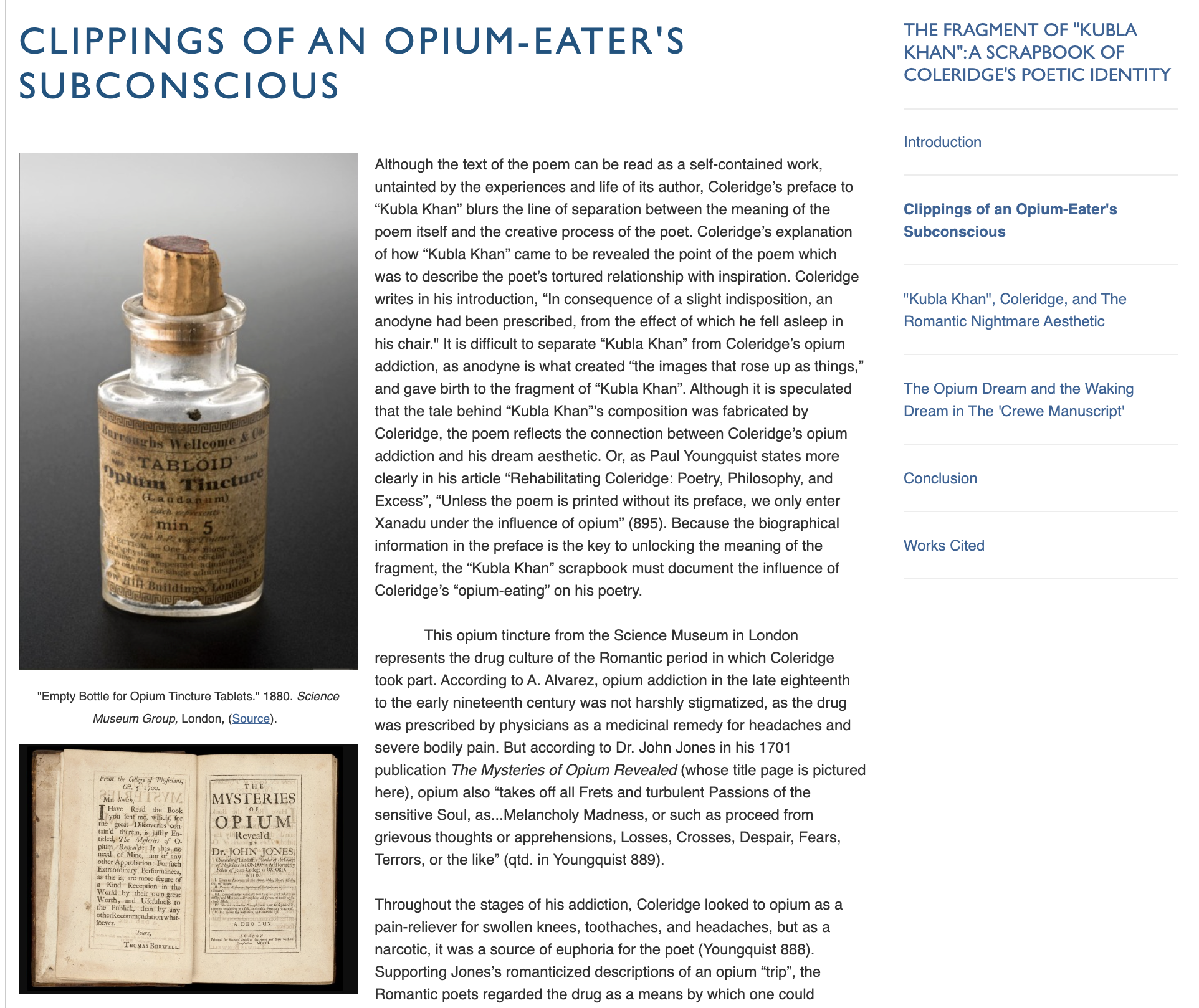 screenshot of a student's project