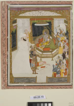 A scene from the Hindu Ramayana
