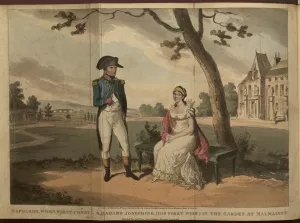 Napoleon and Josephine in a garden
