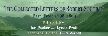The Collected Letters of Robert Southey, Part Two