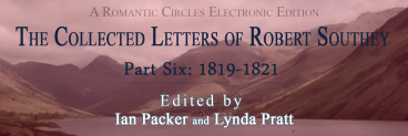 The Collected Letters of Robert Southey, Part Six