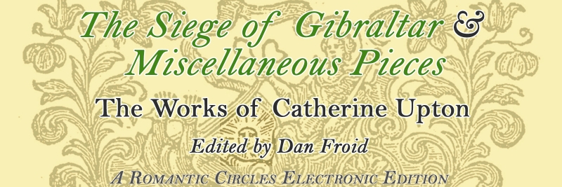 The Siege of Gibraltar and Miscellaneous Pieces