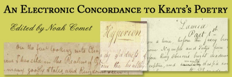 Keats Concordance