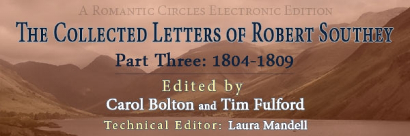 The Collected Letters of Robert Southey Part 3