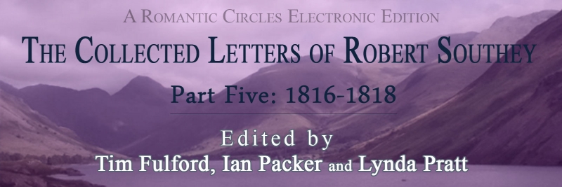 The Collected Letters of Robert Southey, Part Five