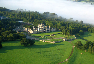 This country house has belonged to the Lowther family, latterly the Earls of Lonsdale, since medieval times. Wordsworth’s father was the land agent for James Lowther, 1st Earl of Lonsdale. The present building—the one described by Wordsworth—is a castellated mansion built by Robert Smirke between 1806 and 1814. Due to financial difficulties, this building was closed in 1937, and its roof was removed in 1957. Efforts to restore the castle and its gardens are ongoing. Photo: Simon Ledingham, geograph.org.uk.