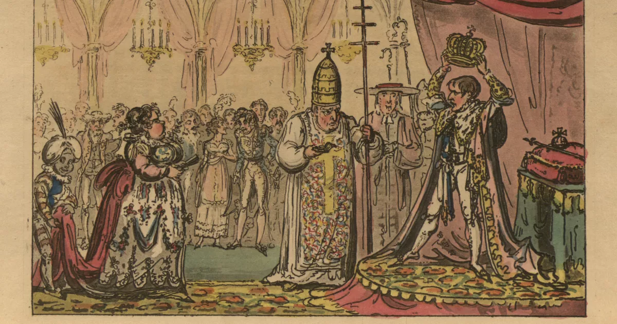 Napoleon crowning himself Emperor of France