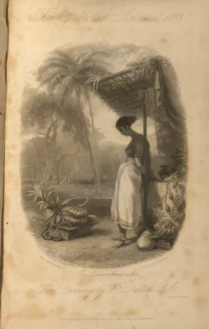 A woman stands at a fruit vendor's stall