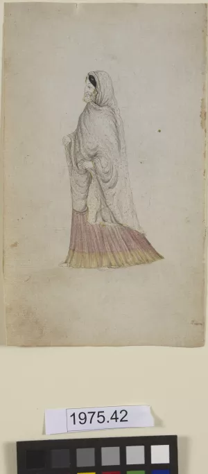 A portrait of an Indian woman