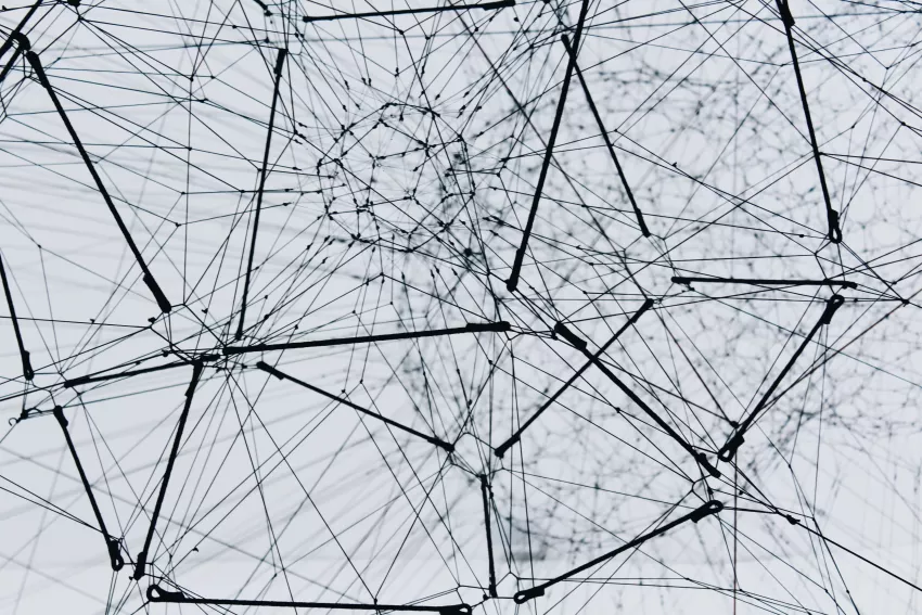 abstract visual of interconnectivity
